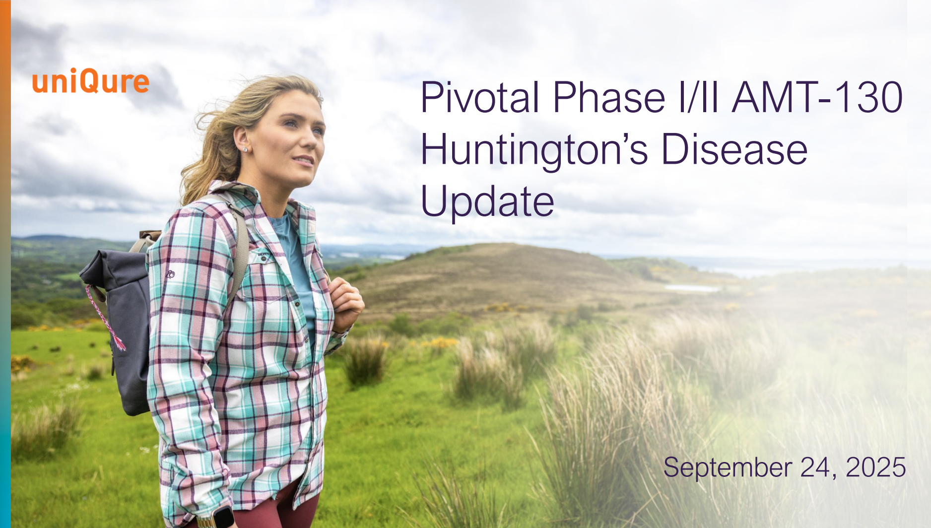 Pivotal Phase I/II AMT-130 Huntington\u2019s Disease Update [PDF]